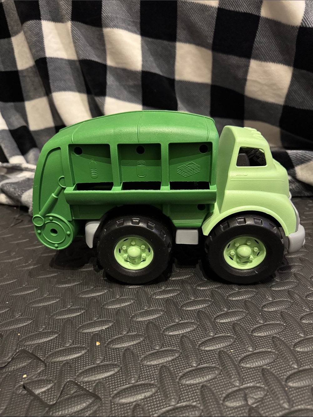 Green Toys Kids Garbage Truck Toy - Sturdy Play Vehicle